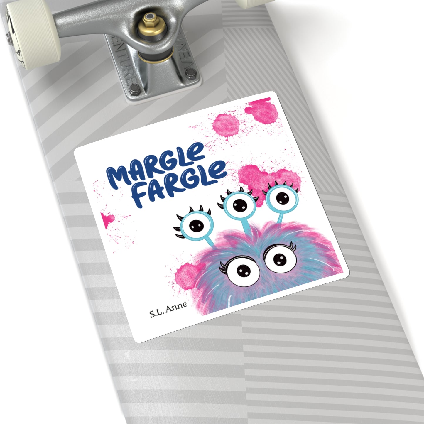 Margle Fargle Book Cover Kiss-Cut Stickers