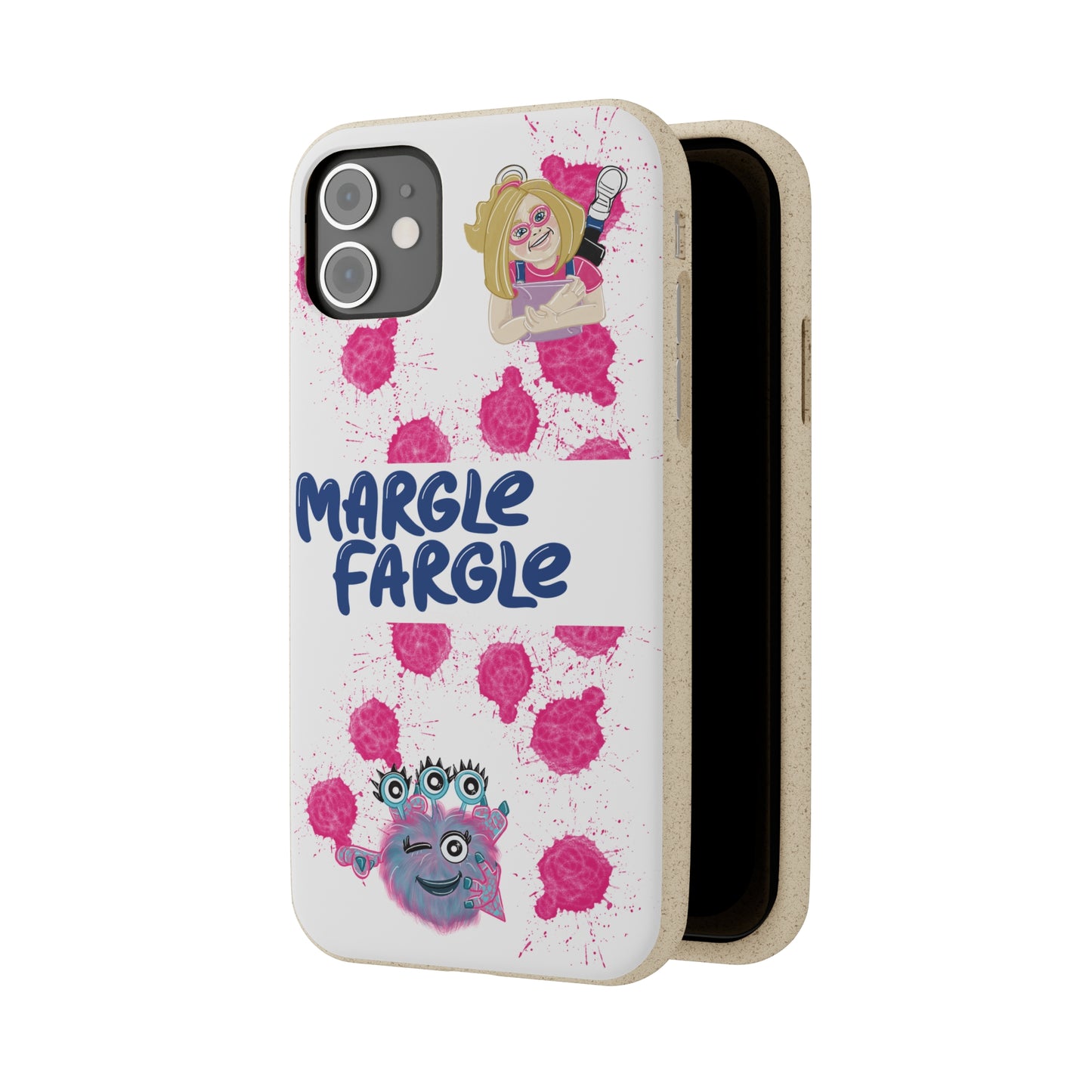 Margle Fargle and Addison Biodegradable Cases