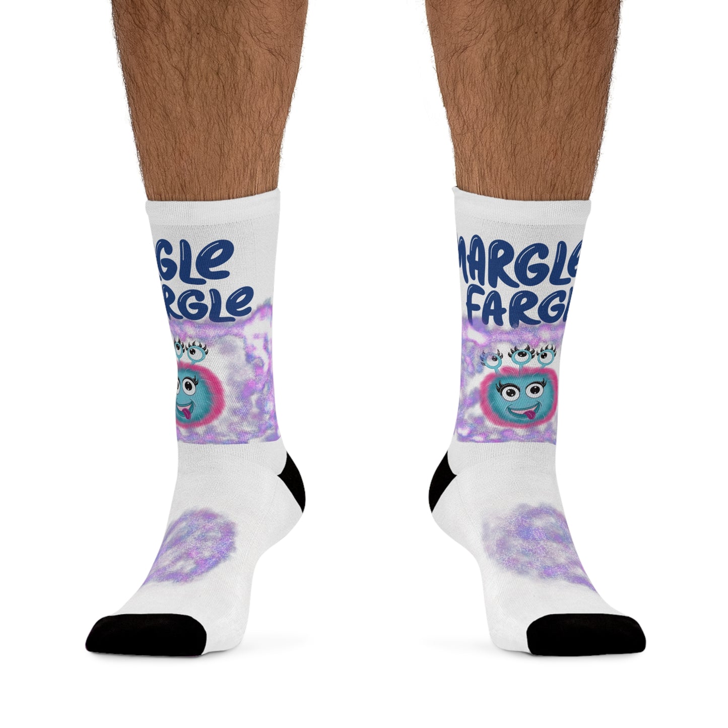 Margle Fargle Purple FART Recycled Poly Socks