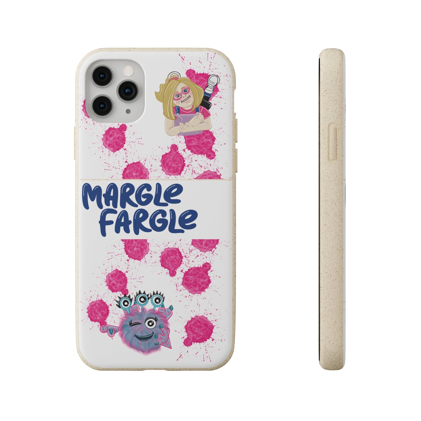 Margle Fargle and Addison Biodegradable Cases