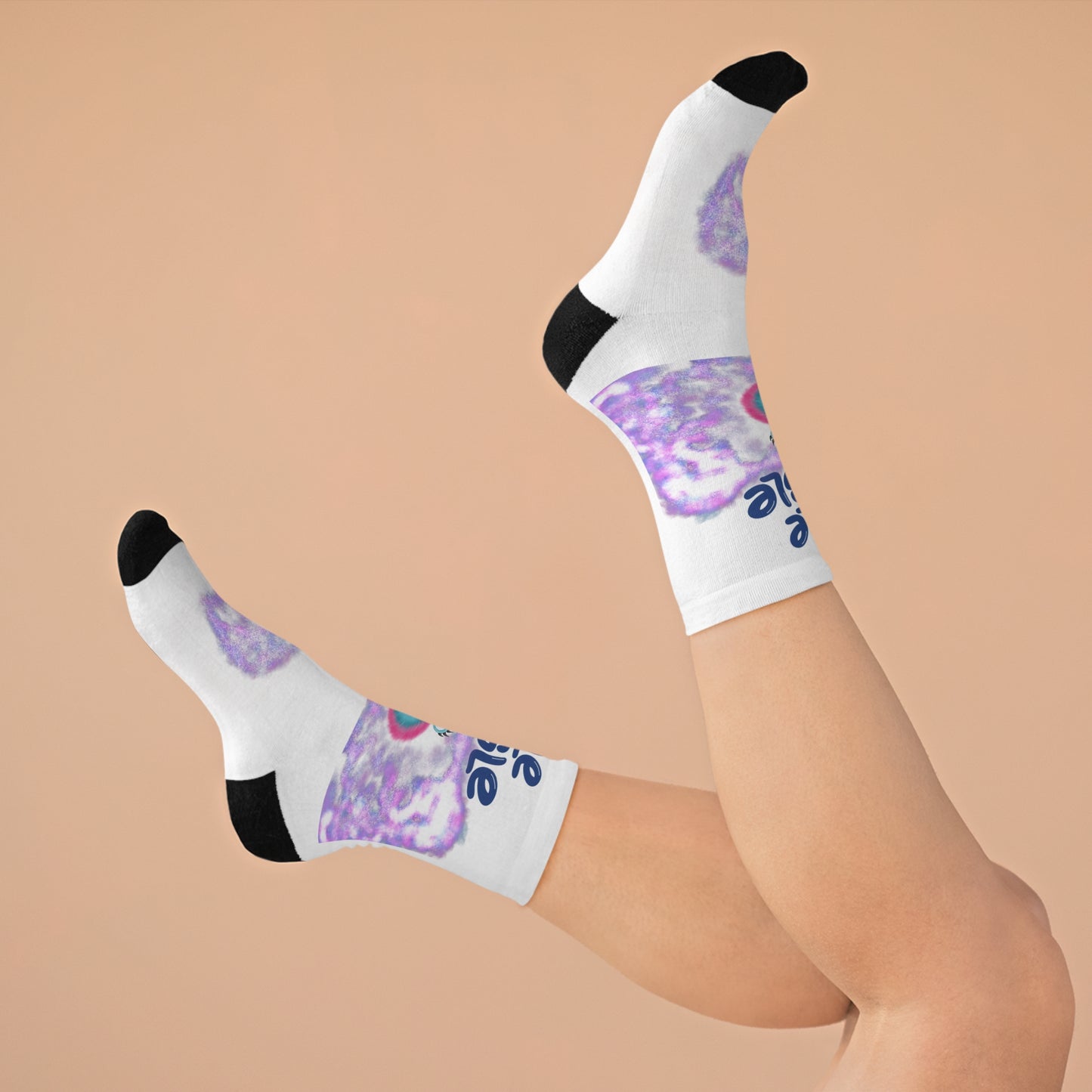 Margle Fargle Purple FART Recycled Poly Socks