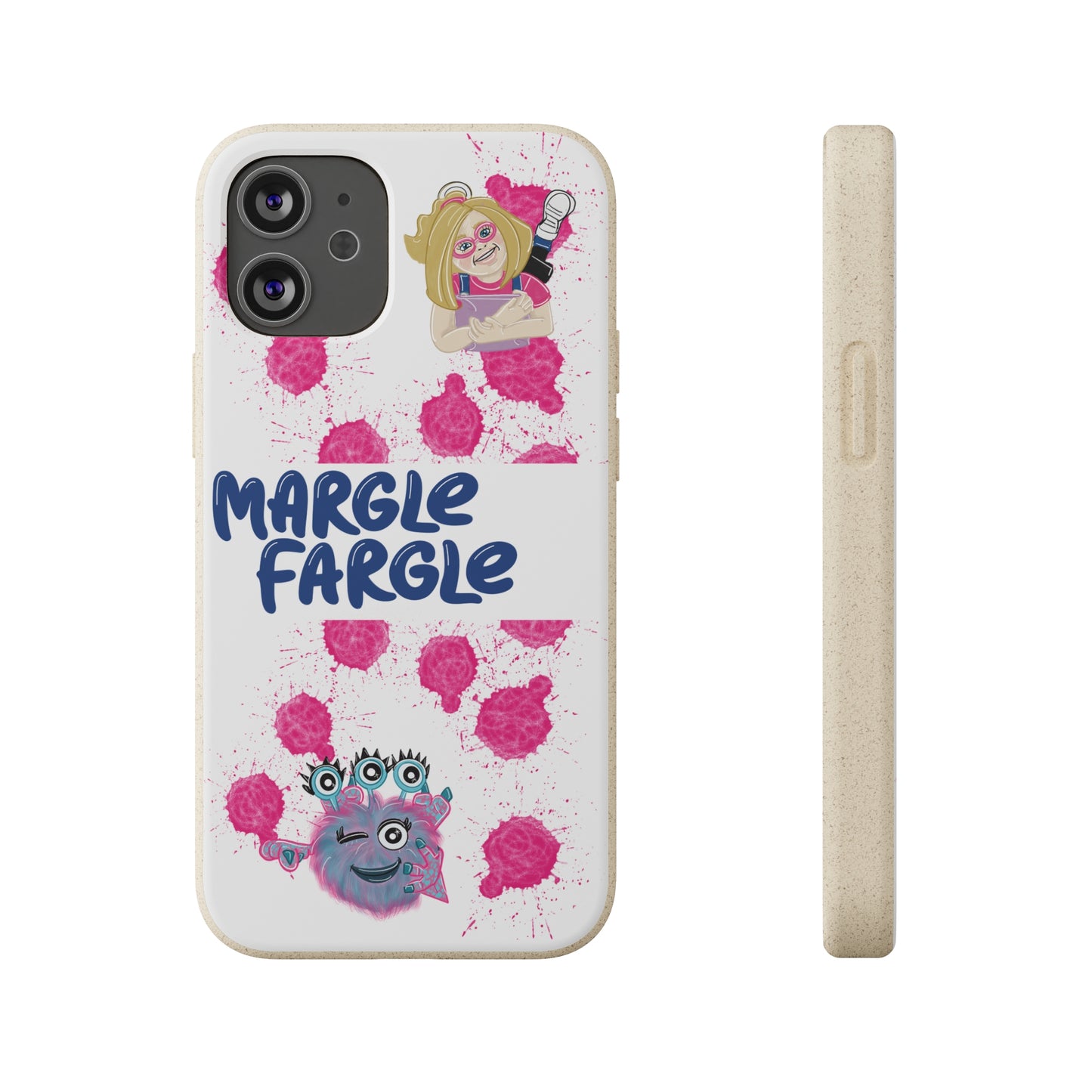 Margle Fargle and Addison Biodegradable Cases