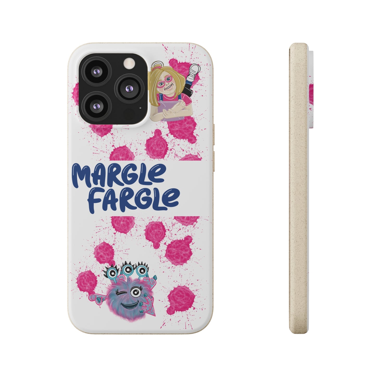 Margle Fargle and Addison Biodegradable Cases