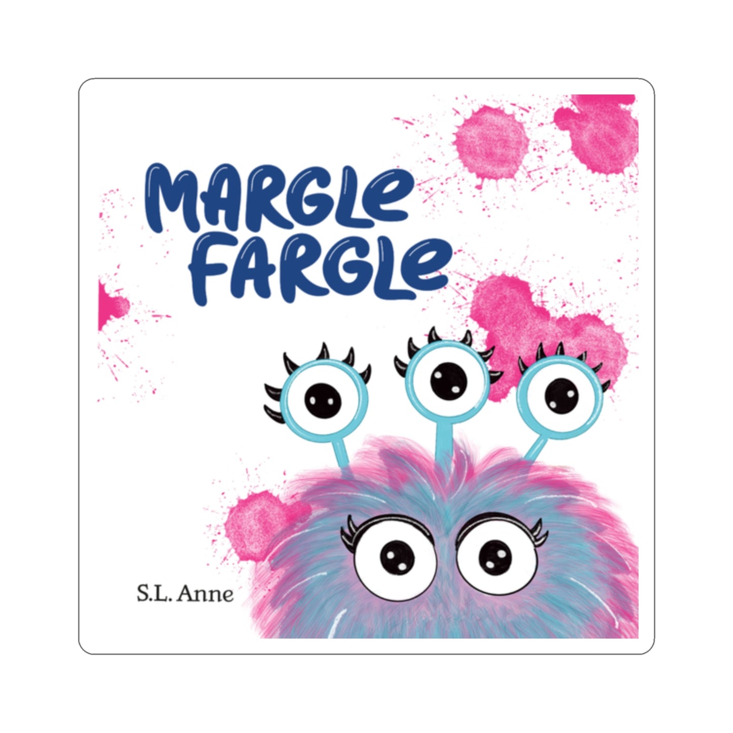 Margle Fargle Book Cover Kiss-Cut Stickers