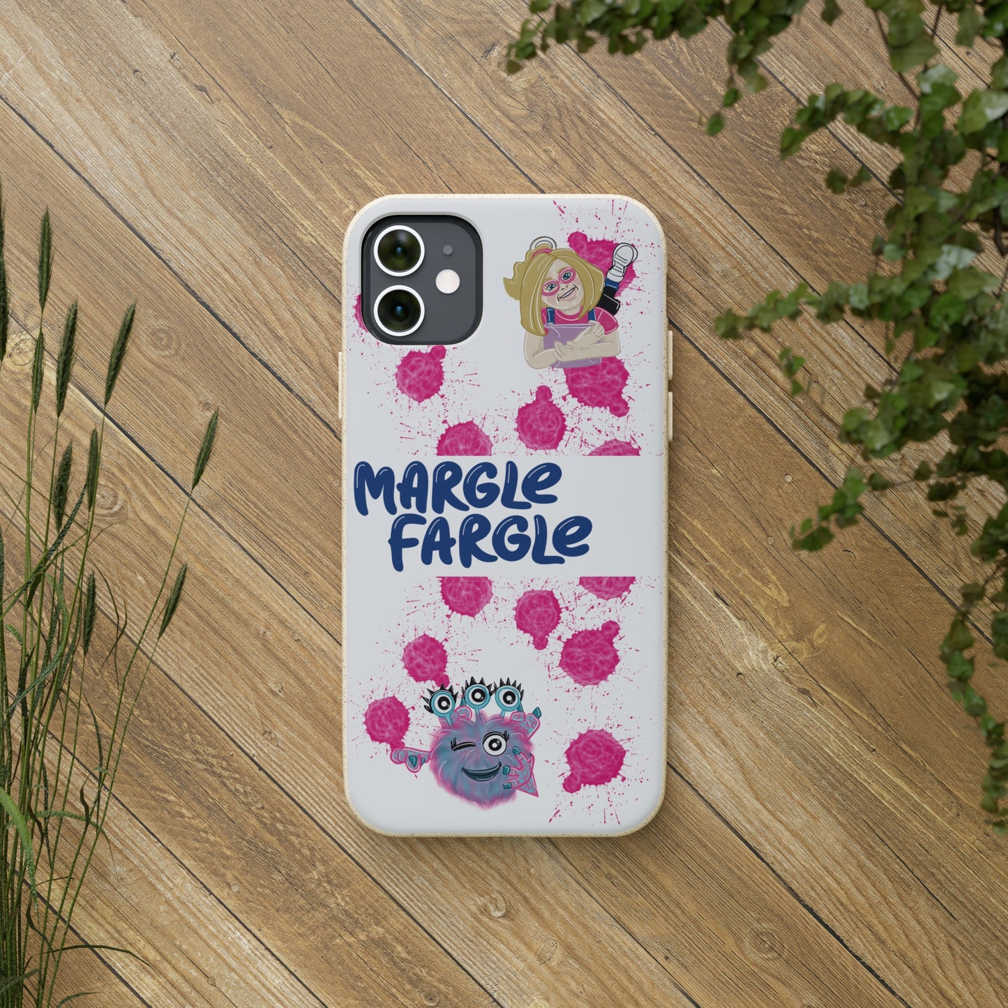 Margle Fargle and Addison Biodegradable Cases