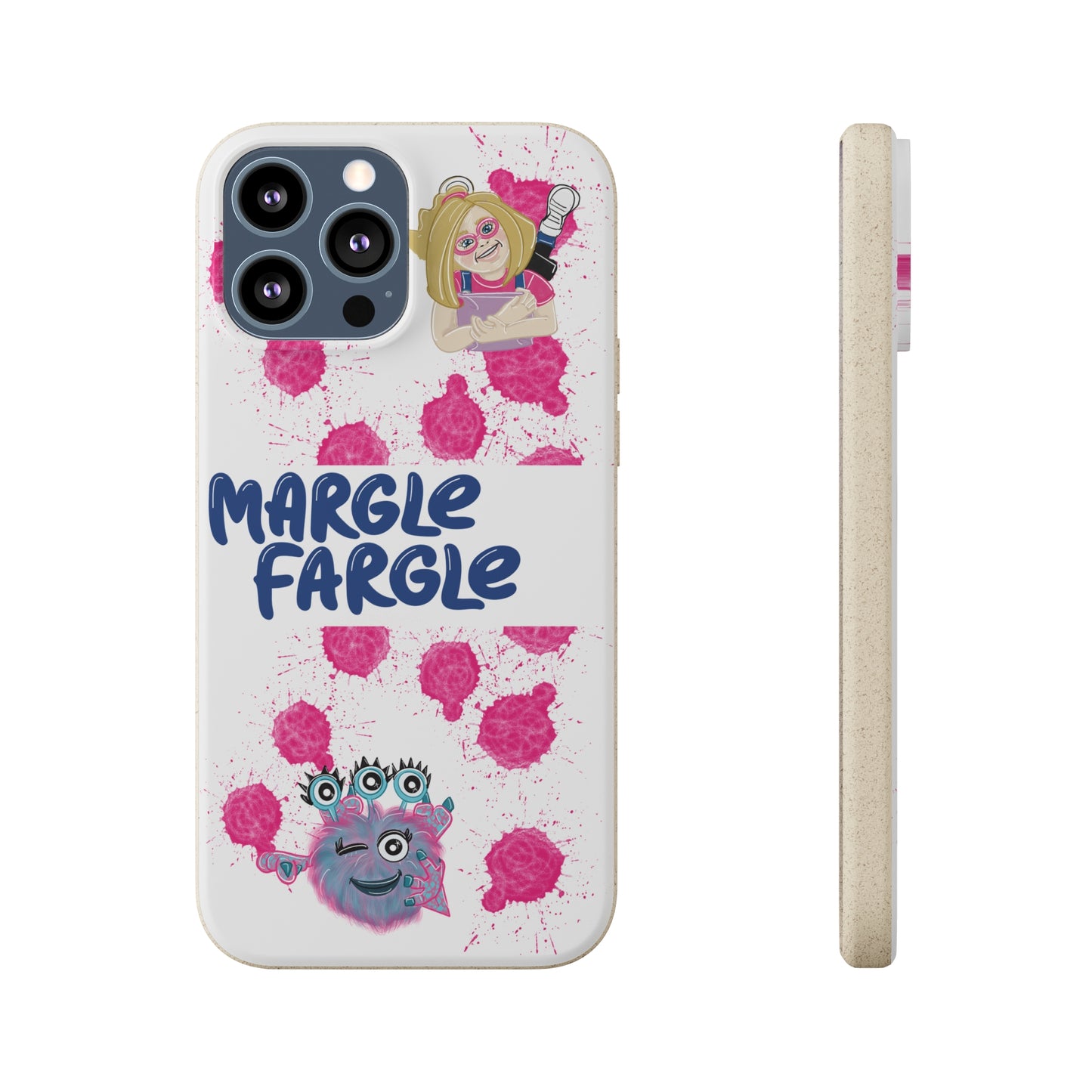 Margle Fargle and Addison Biodegradable Cases