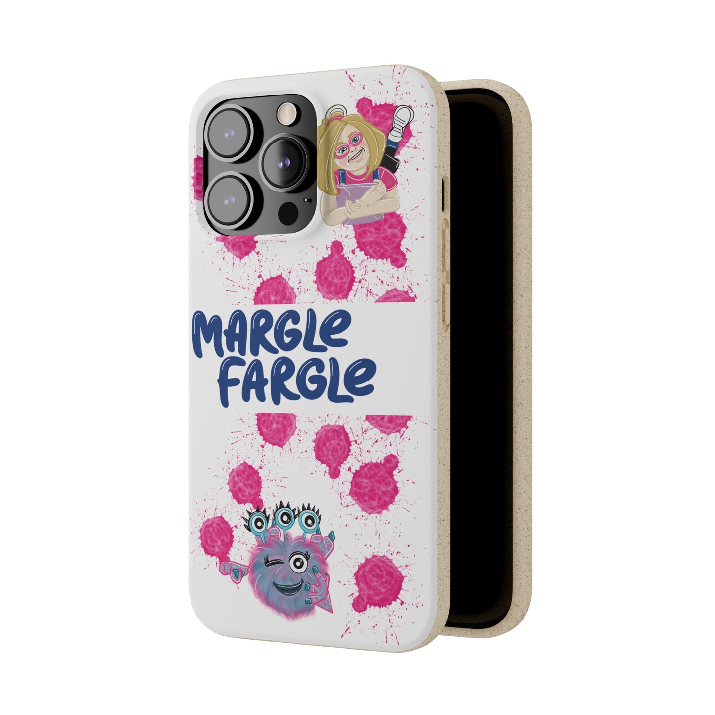 Margle Fargle and Addison Biodegradable Cases