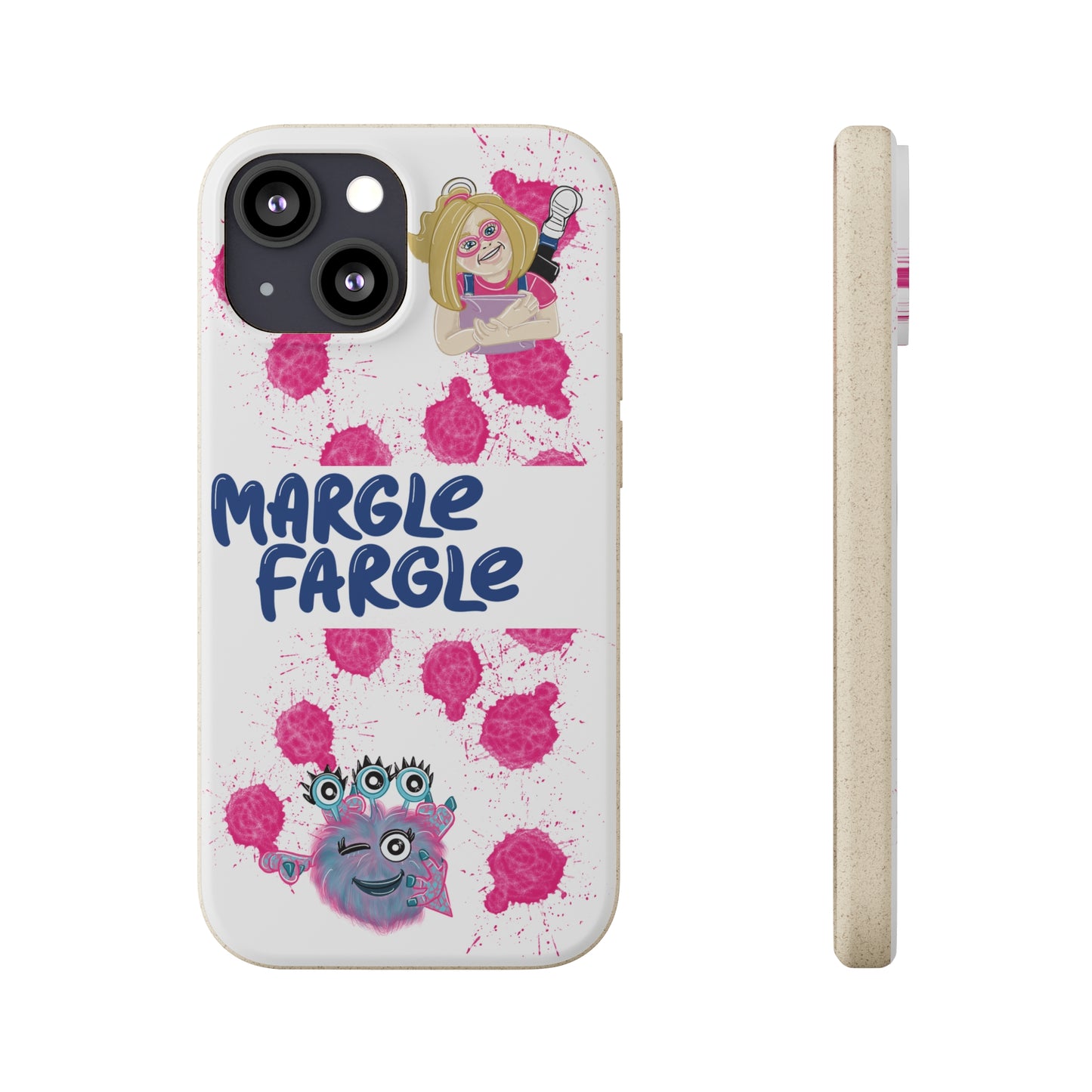 Margle Fargle and Addison Biodegradable Cases