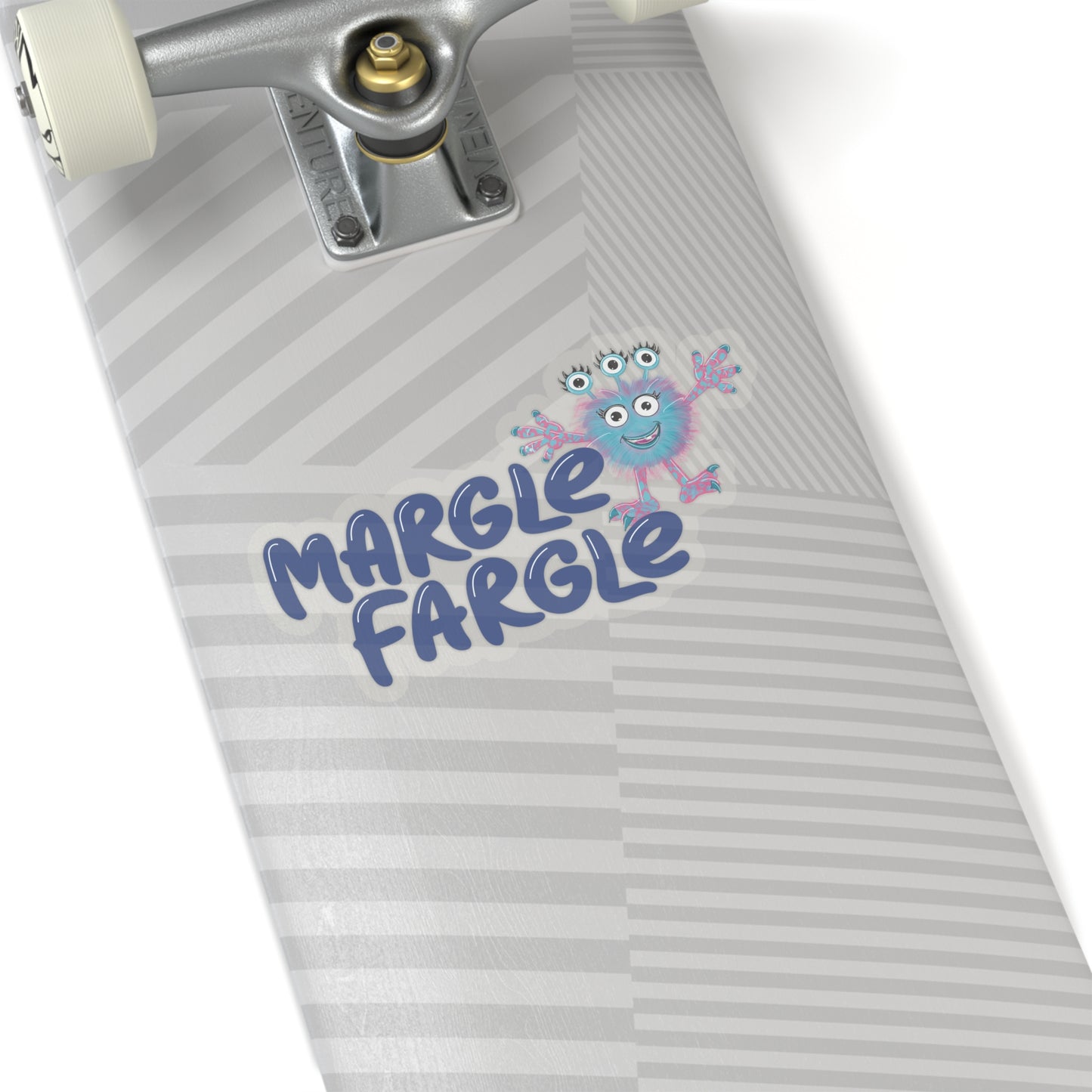 Margle Fargle Logo Kiss-Cut Stickers