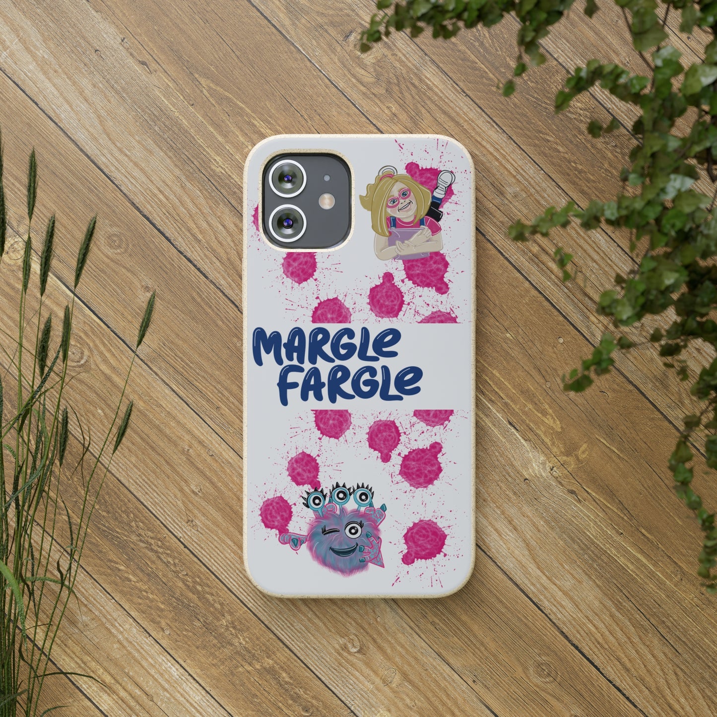 Margle Fargle and Addison Biodegradable Cases