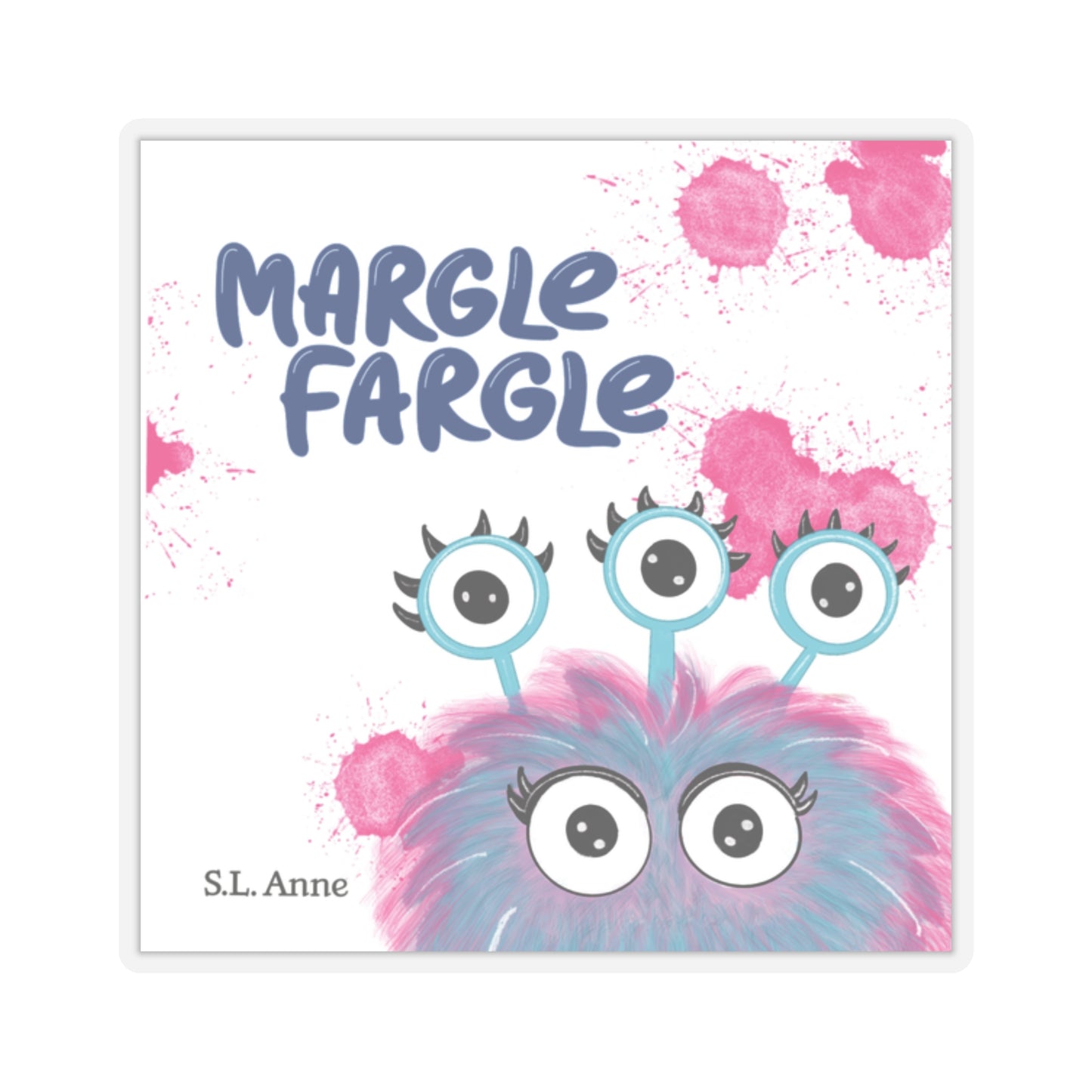 Margle Fargle Book Cover Kiss-Cut Stickers