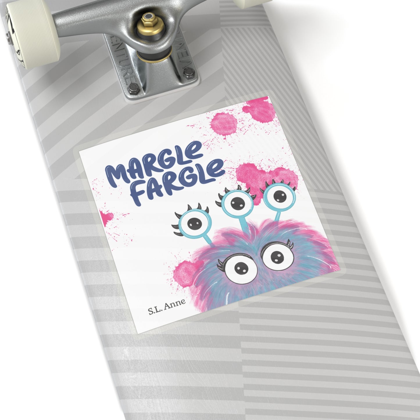 Margle Fargle Book Cover Kiss-Cut Stickers