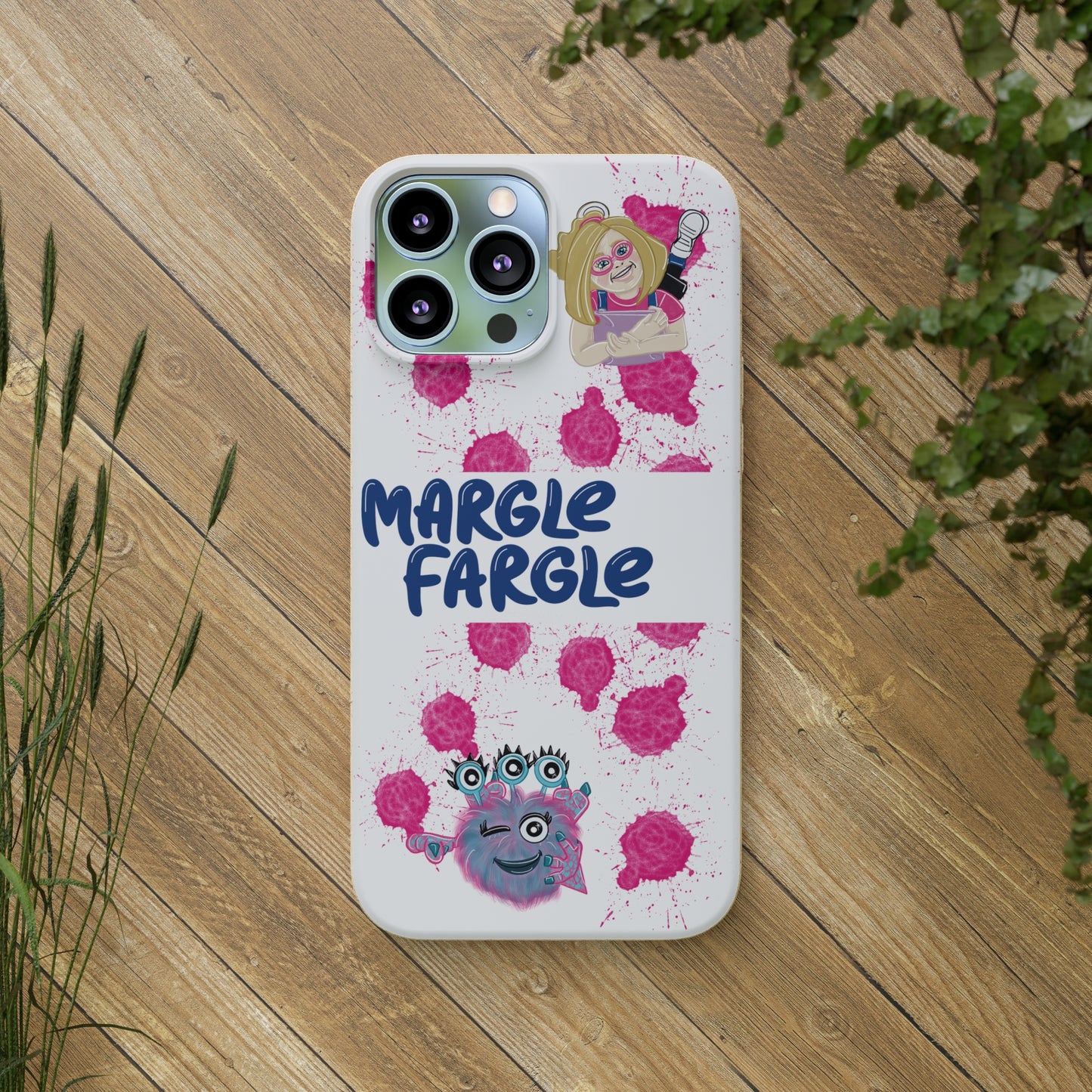 Margle Fargle and Addison Biodegradable Cases