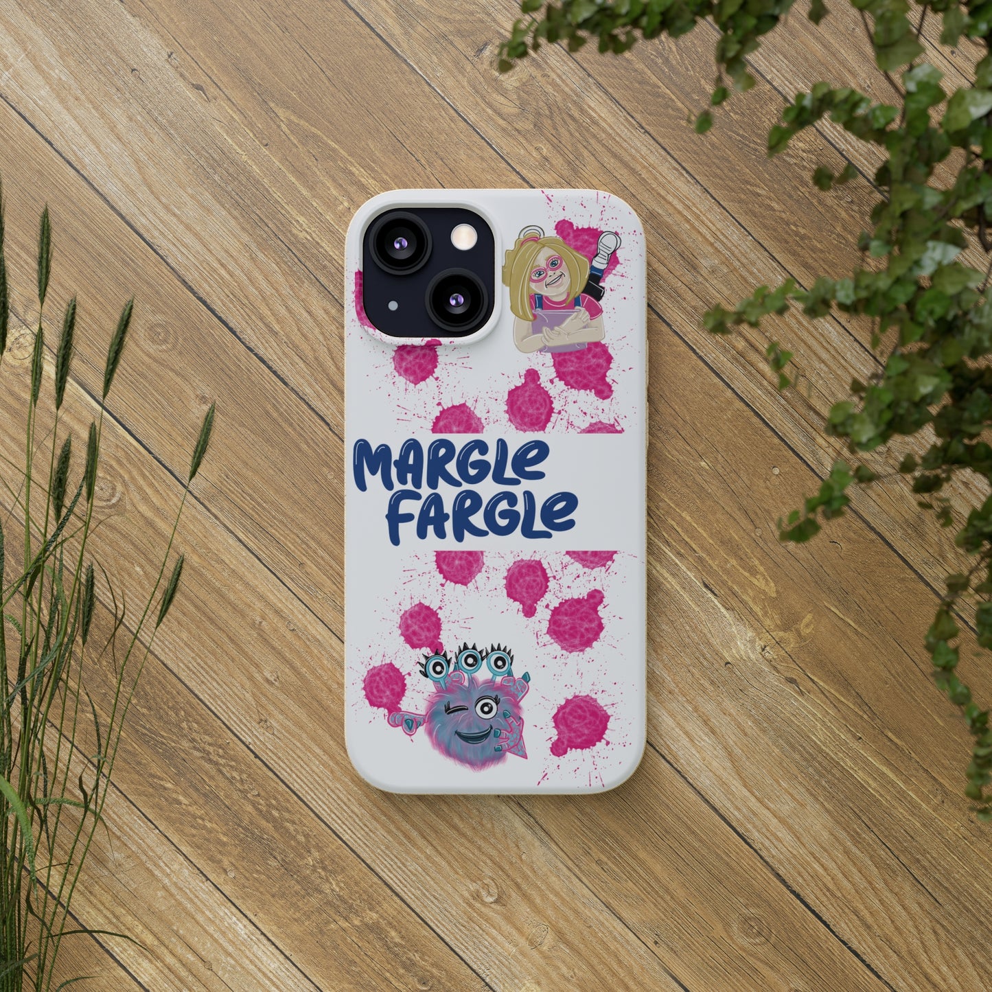 Margle Fargle and Addison Biodegradable Cases