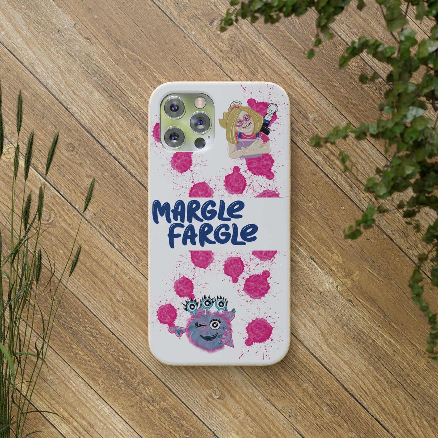 Margle Fargle and Addison Biodegradable Cases