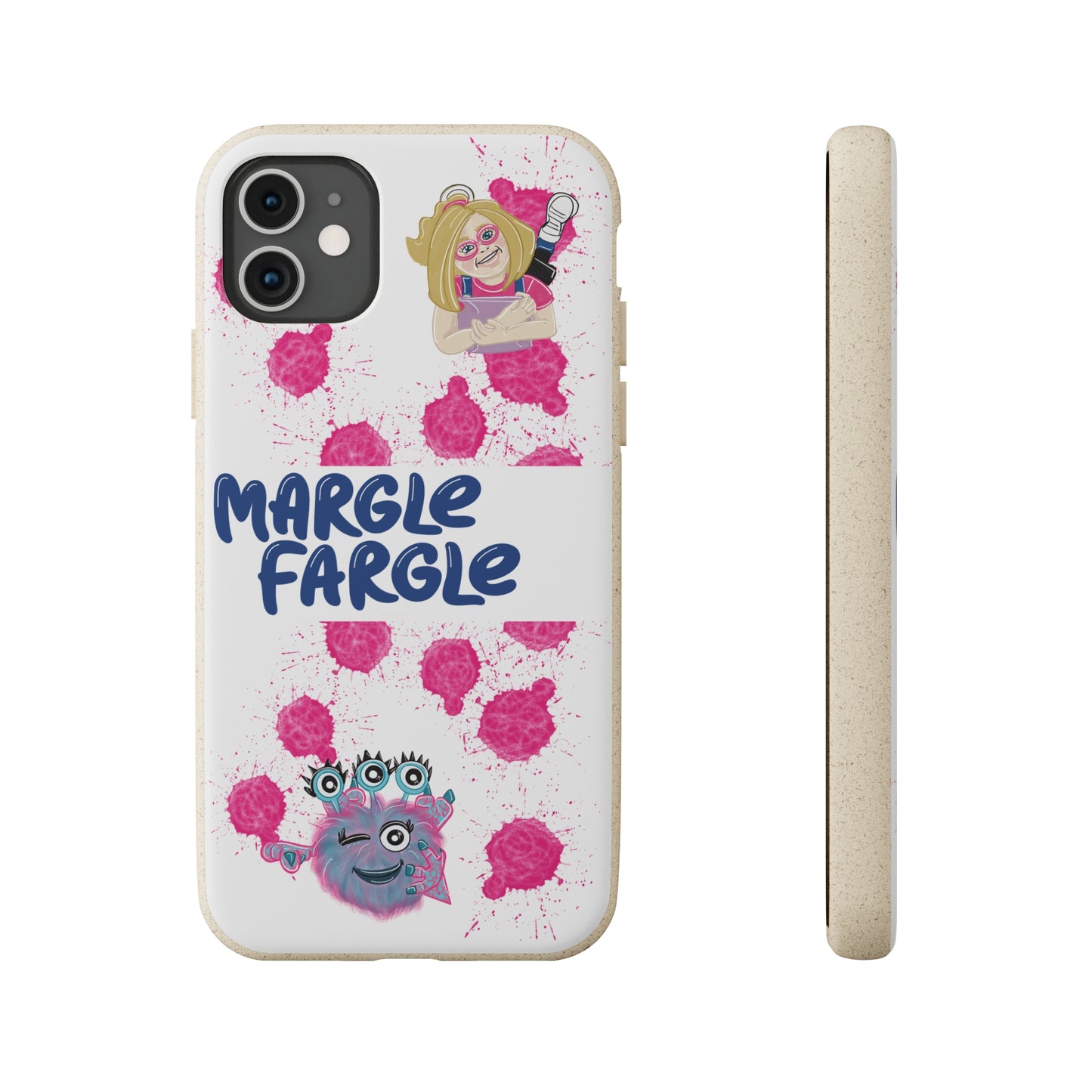 Margle Fargle and Addison Biodegradable Cases