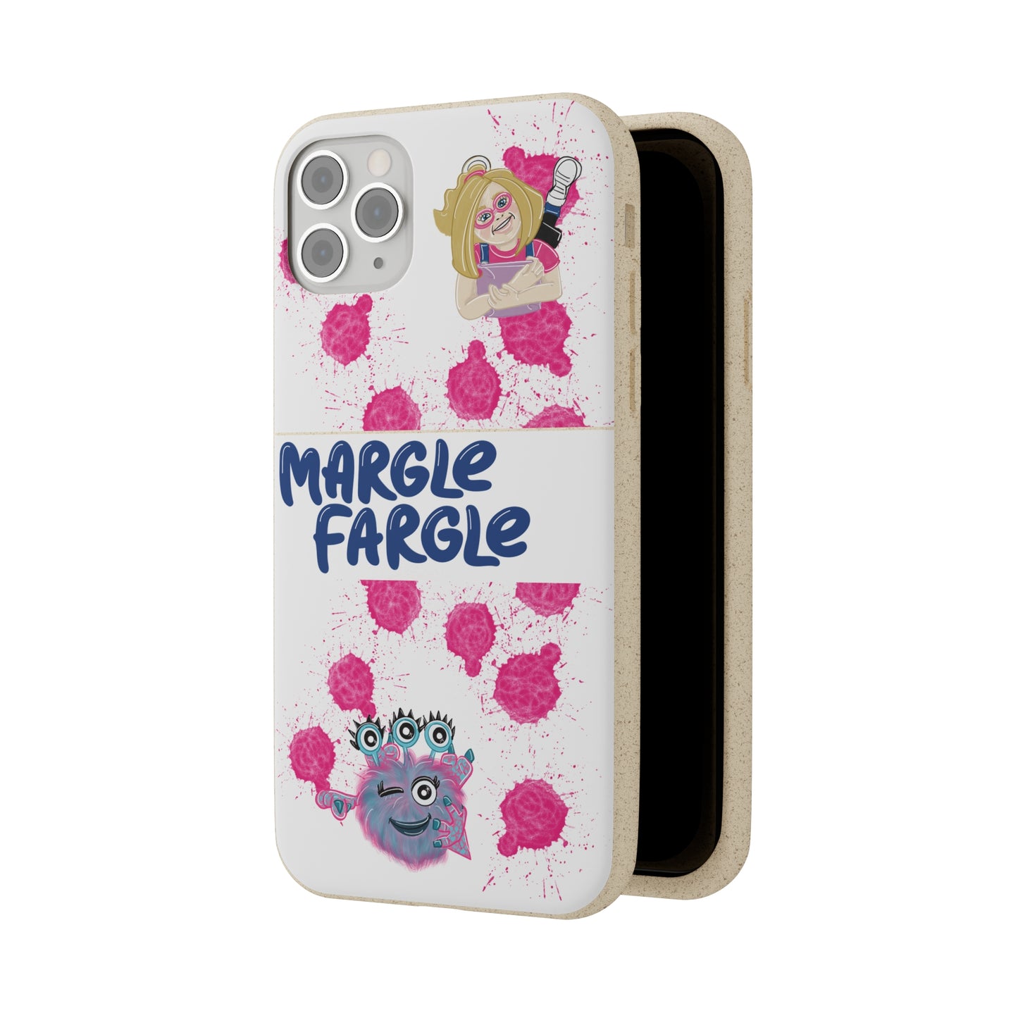 Margle Fargle and Addison Biodegradable Cases