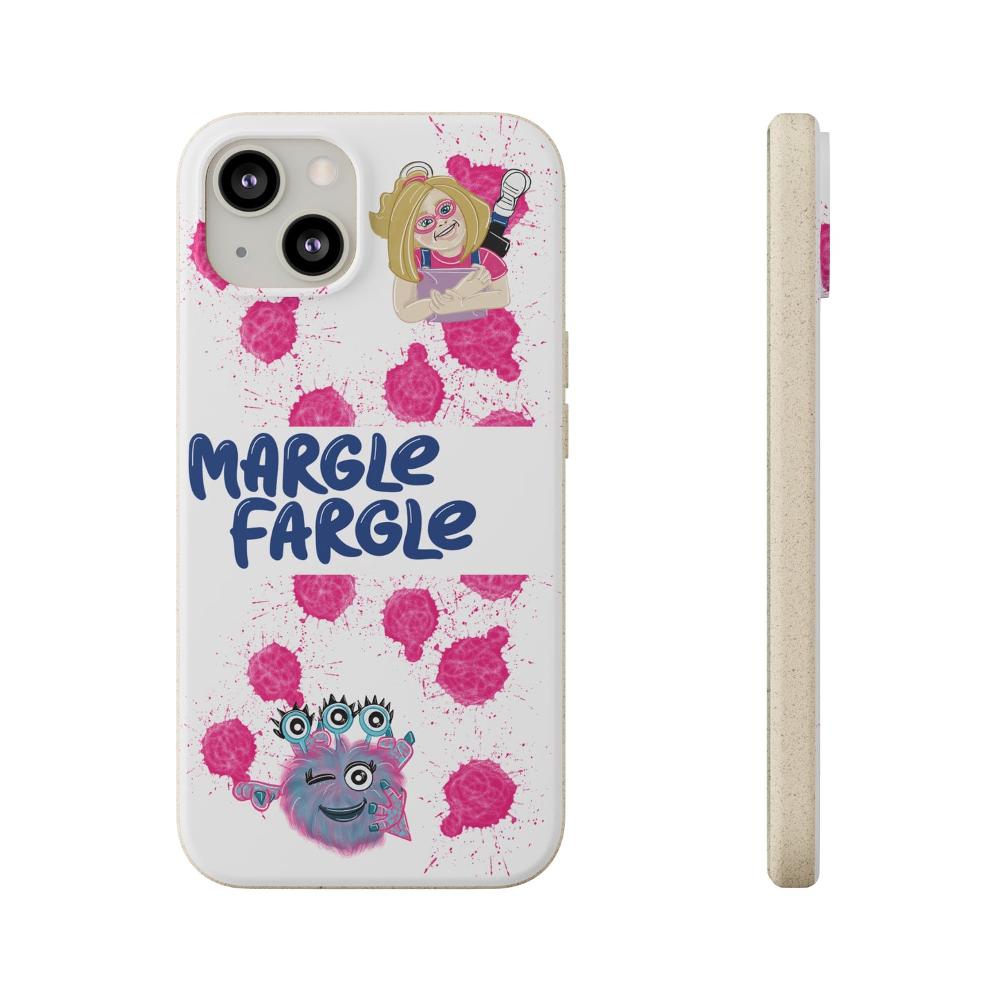 Margle Fargle and Addison Biodegradable Cases