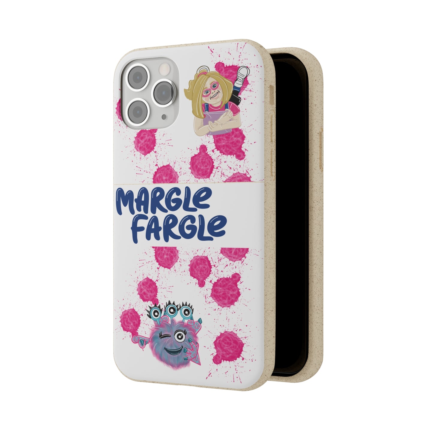 Margle Fargle and Addison Biodegradable Cases