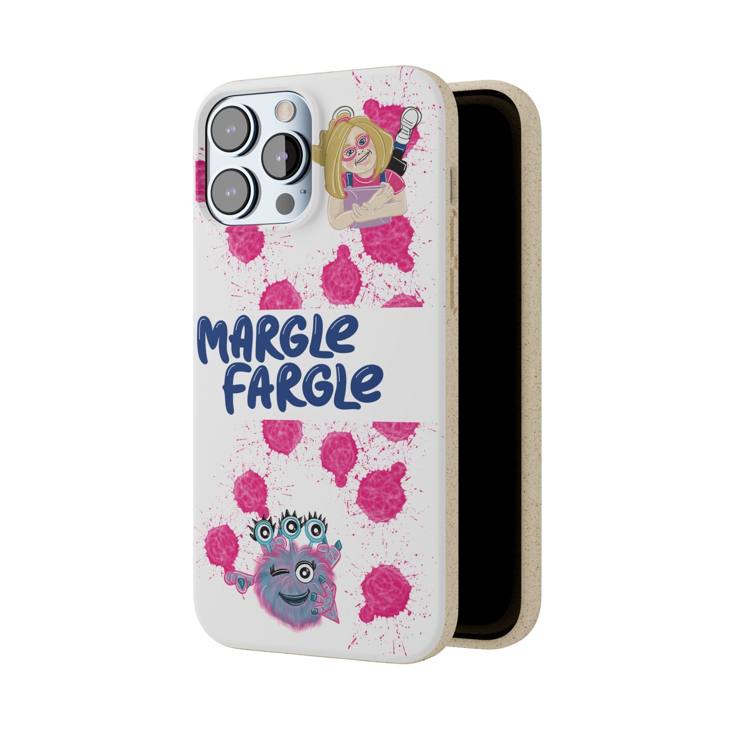 Margle Fargle and Addison Biodegradable Cases