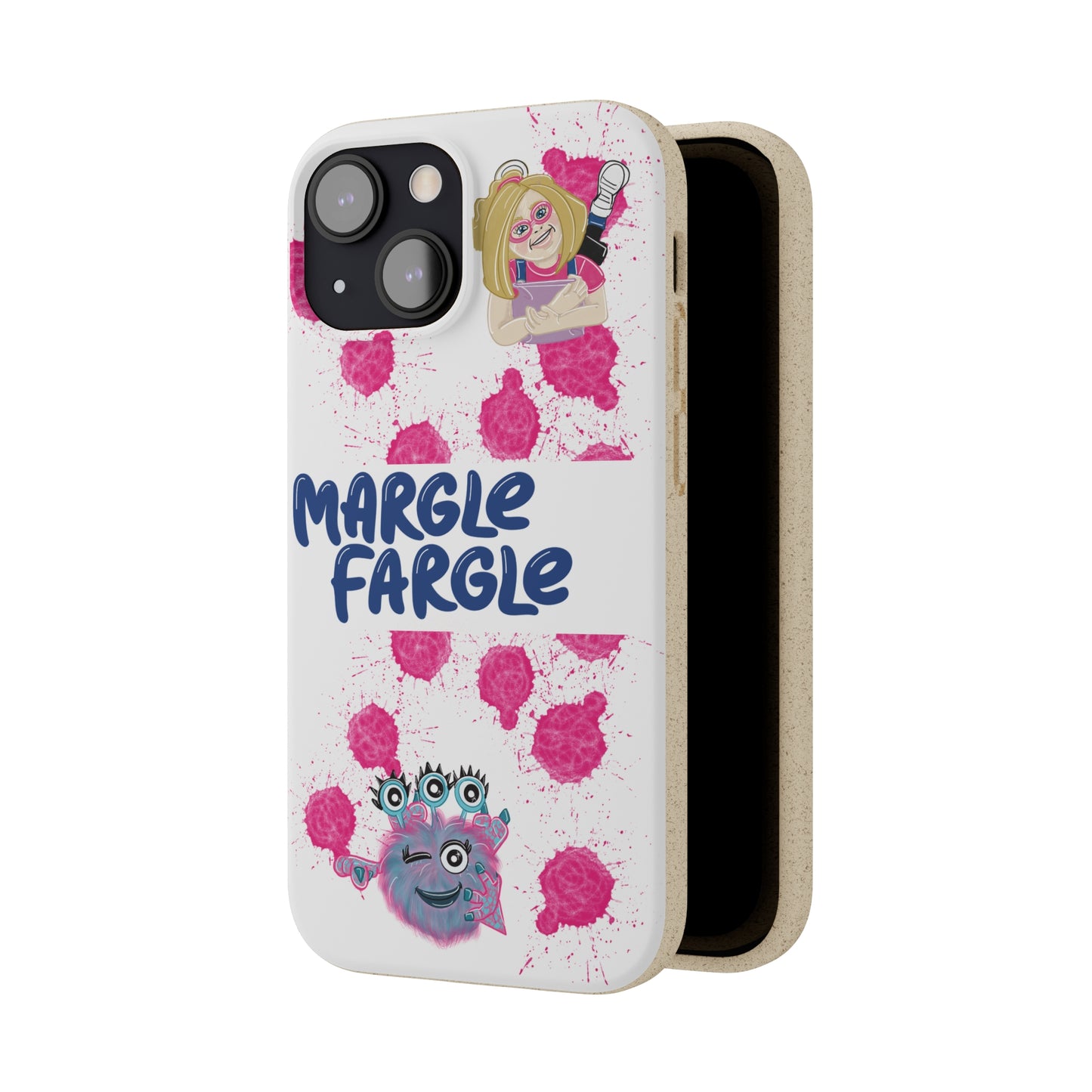 Margle Fargle and Addison Biodegradable Cases