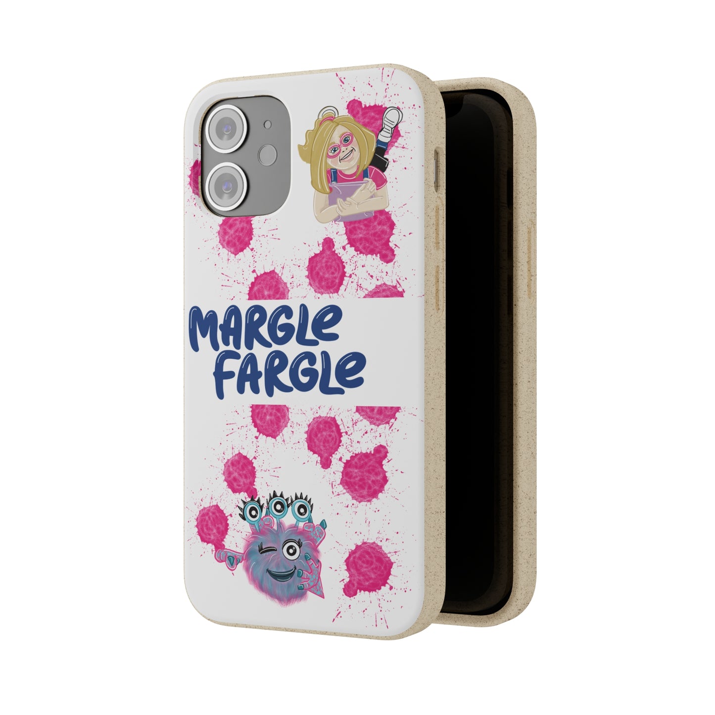 Margle Fargle and Addison Biodegradable Cases